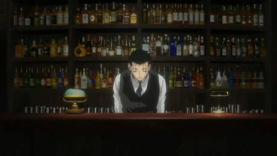 Elegant Anime Girl At A Luxurious Bar