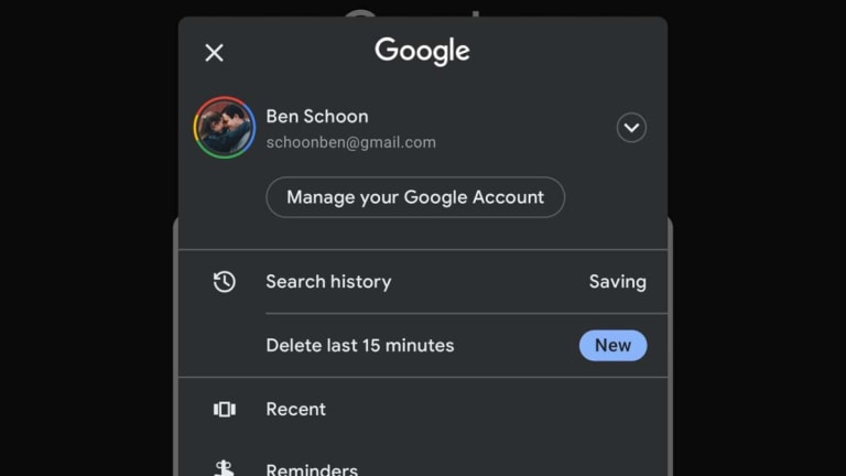 Ahora puedes borrar fácilmente tus últimos 15 minutos de historial con Google