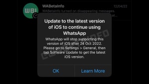 WhatsApp is cutting support for some versions of iOS