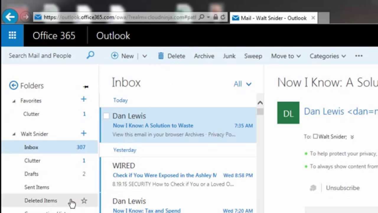 Cómo recuperar mensajes de Outlook eliminados/archivados