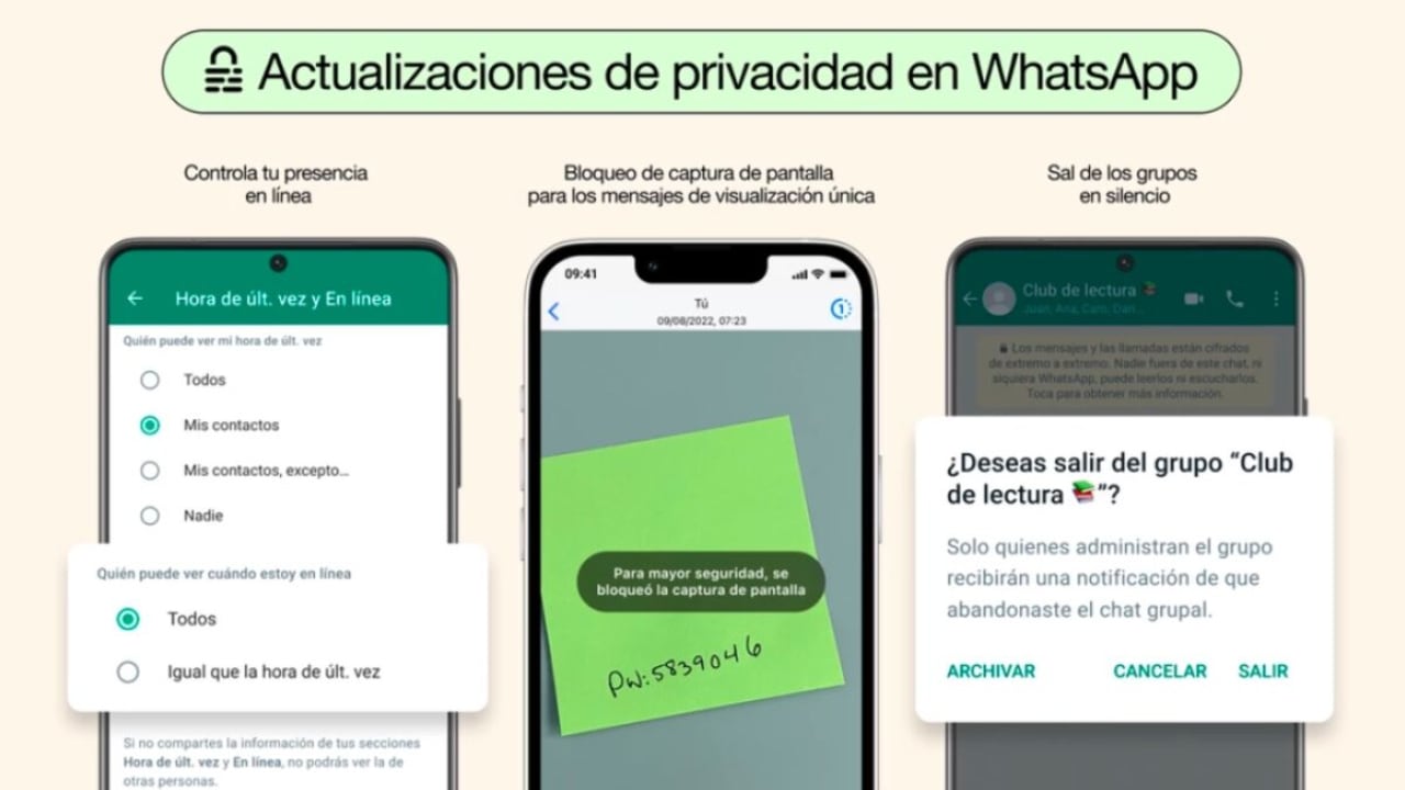 Nuevas opciones de privacidad próximamente en WhatsApp
