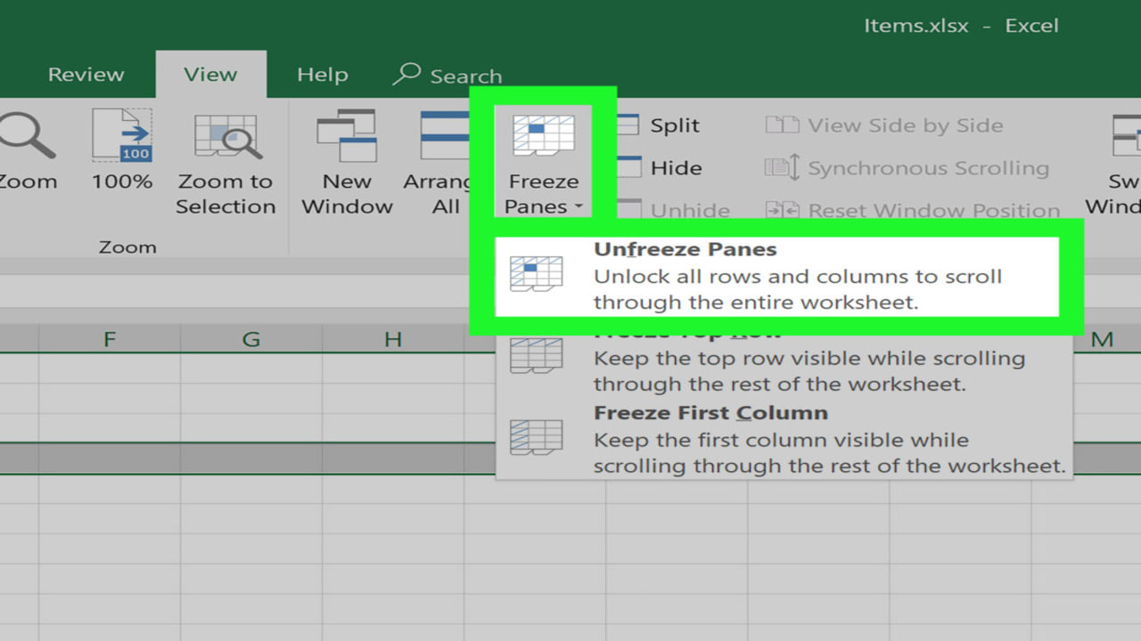 Microsoft Excel: How to Freeze a Row in 2 Fast Methods