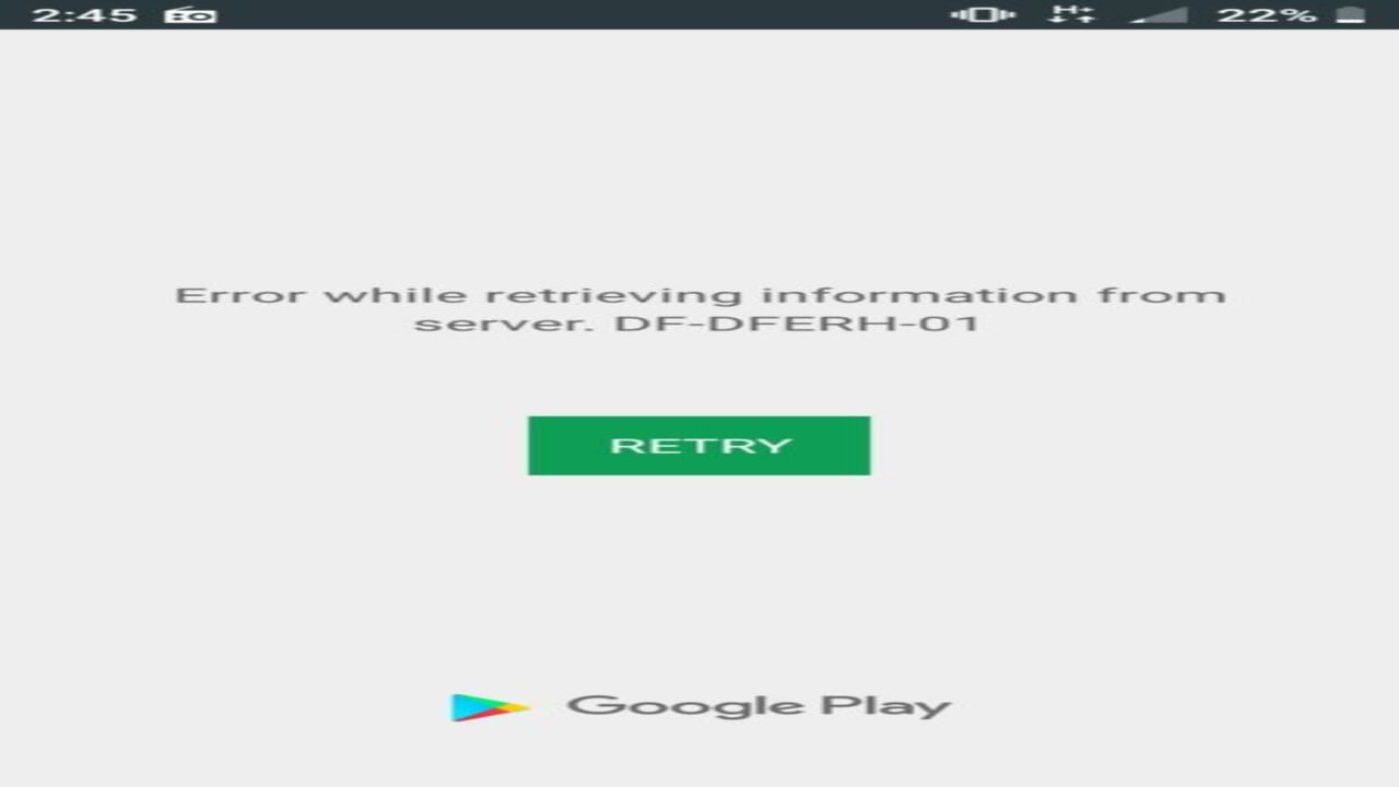 Google Play Store Error RH-01 | 4 Simple Solutions