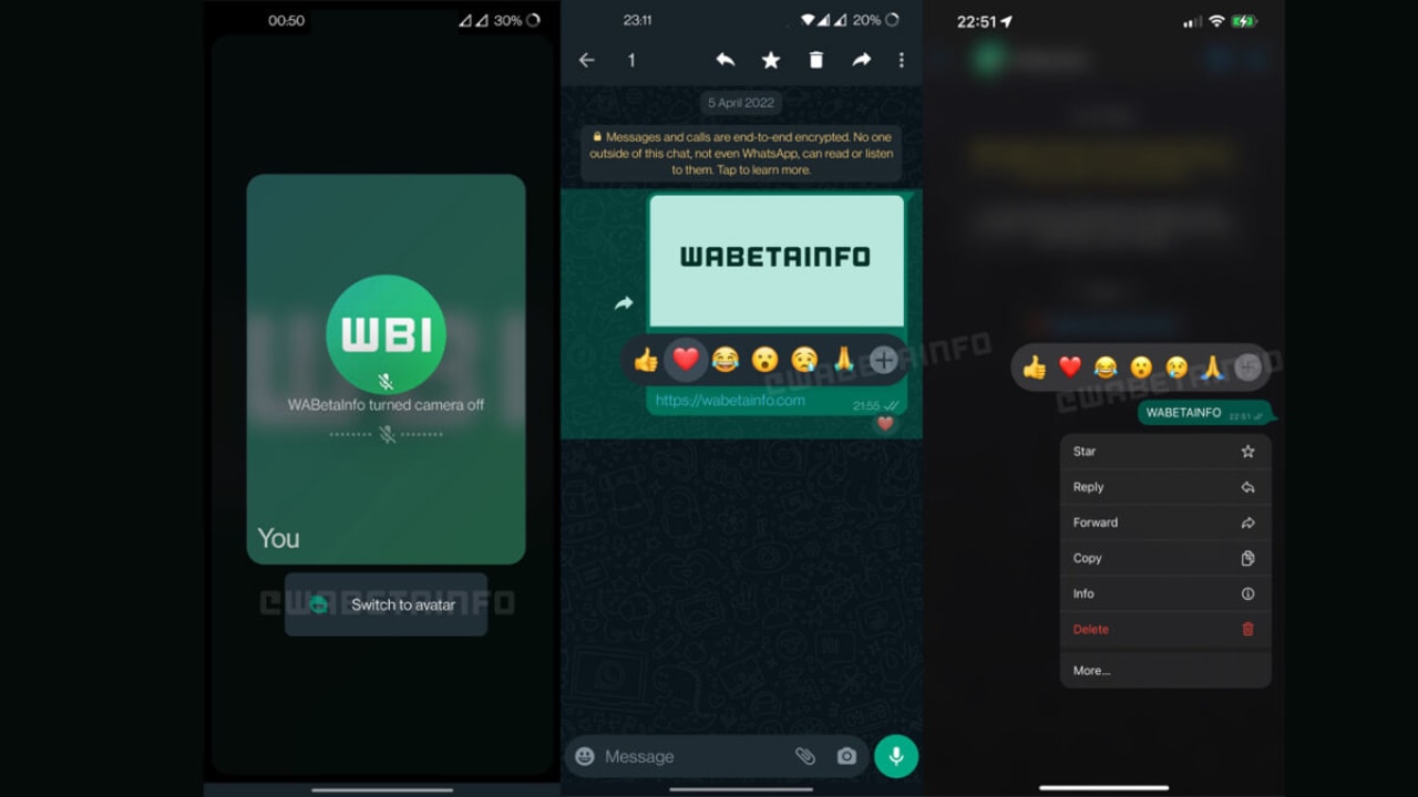 WhatsApp is updating message reactions and making a big change to videos calls
