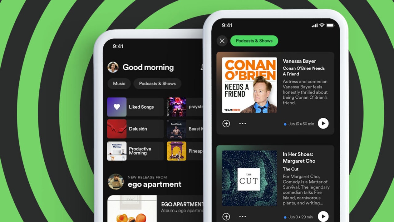Spotify update gives more space to podcasts
