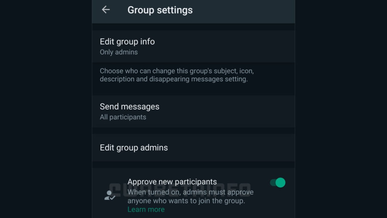 WhatsApp is trialling a group approval system for new Group Chat participants