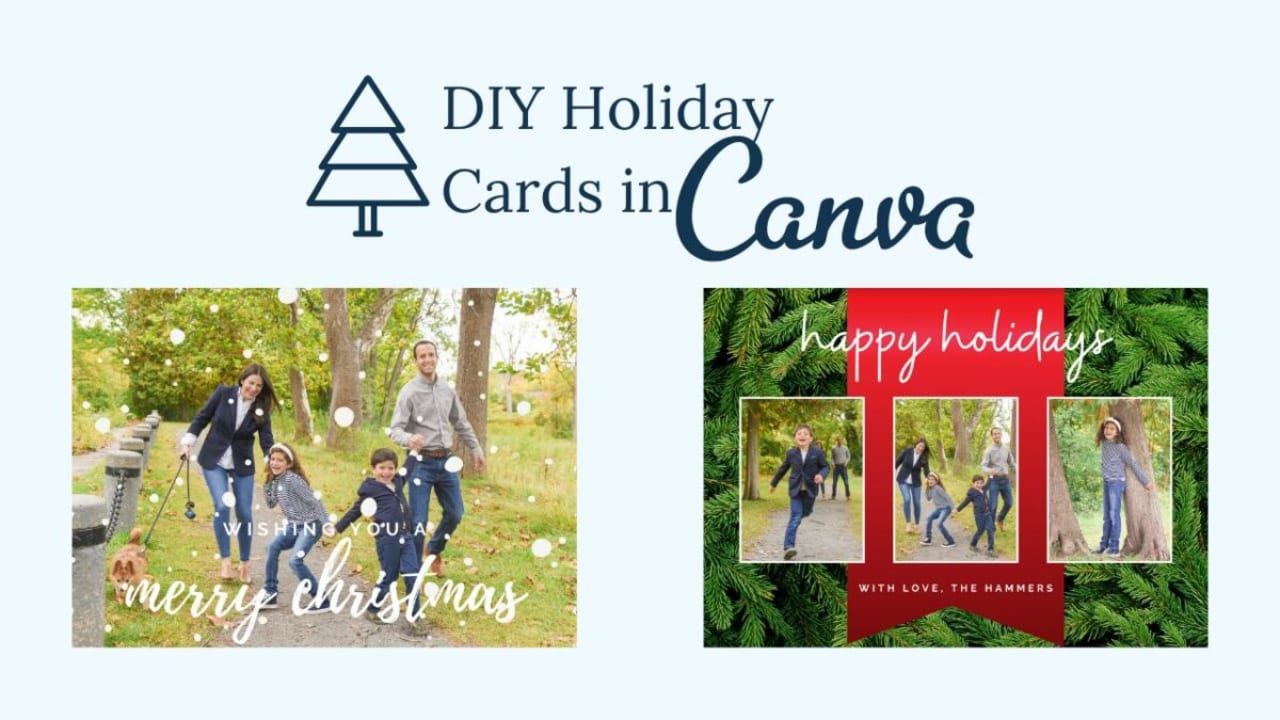 How to create beautiful Christmas Cards with Canva Pro features