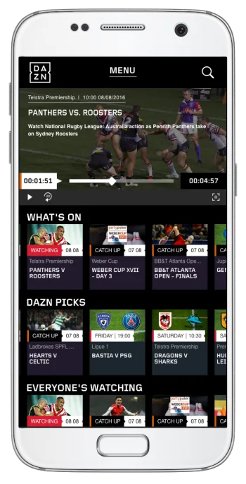 DAZN on Android