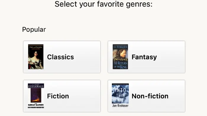 Goodreads genres