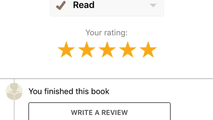 Goodreads book rating