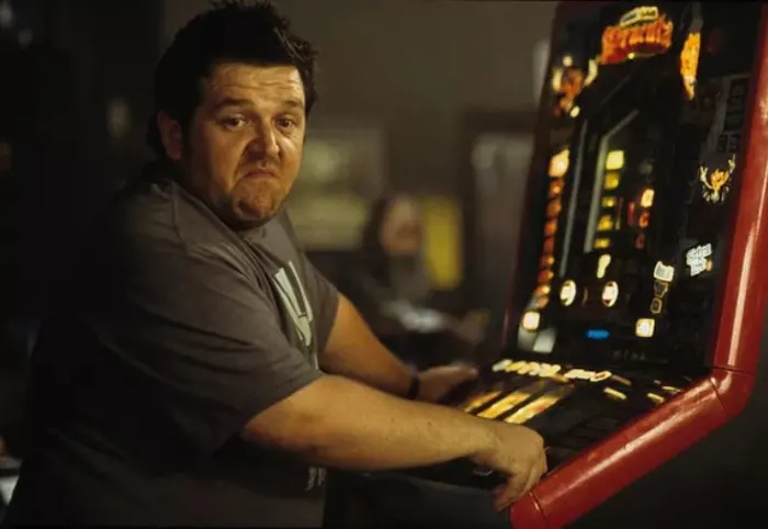 Nick Frost arcade game Shaun of the Dead