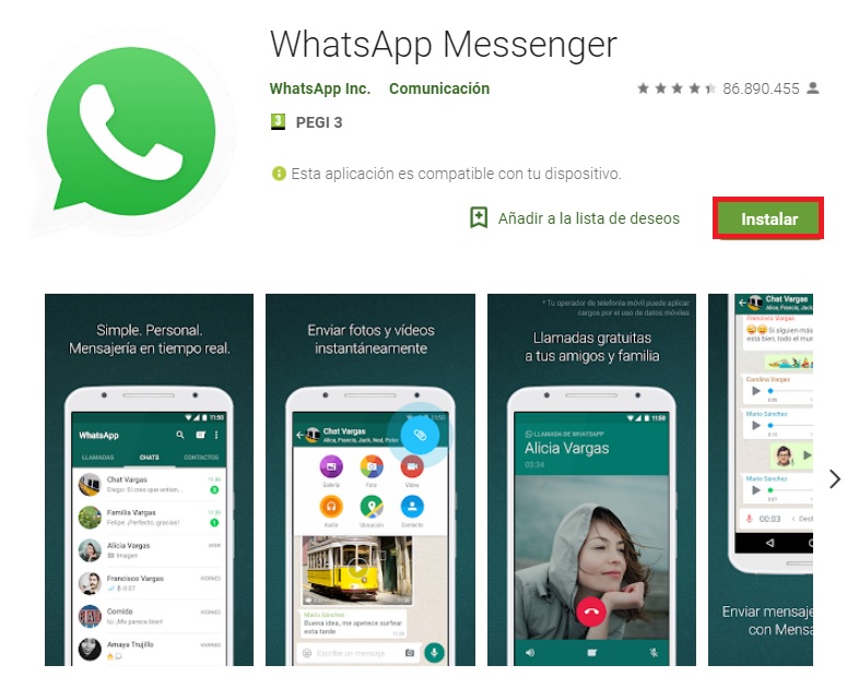 bajar whatsapp gratis para android