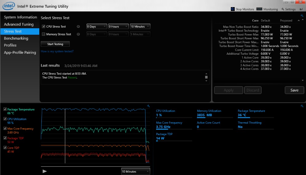overclock with intel extreme tuning utility basic overclock