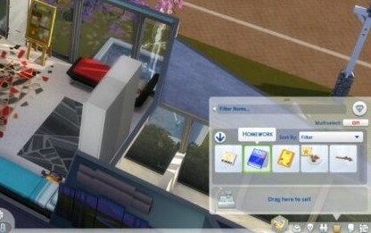 how to get homework sims 3