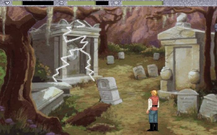 Quest for Glory IV Shadows of Darkness graveyard
