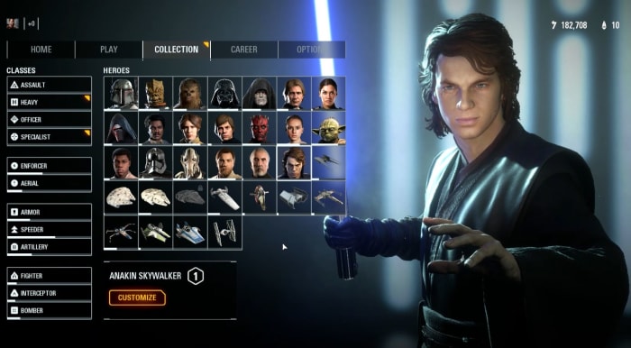 EA Star Wars Battlefront 2 Collection, all heroes unlocked