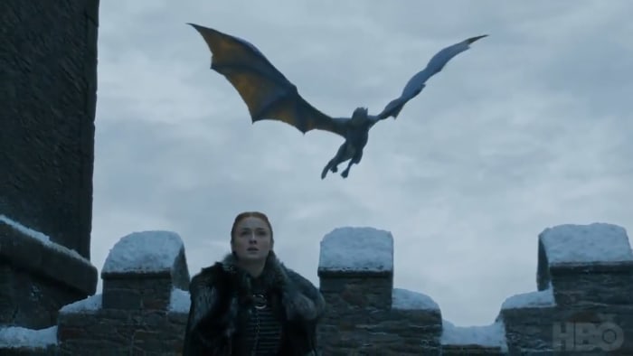 Sansa and dragon