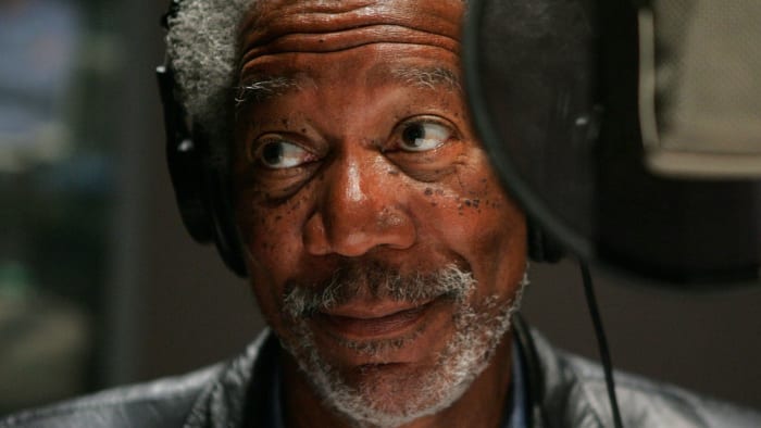 Morgan Freeman sound booth
