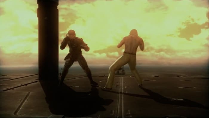 Metal Gear Solid 4: Guns of the Patriots Snake vs Liquid