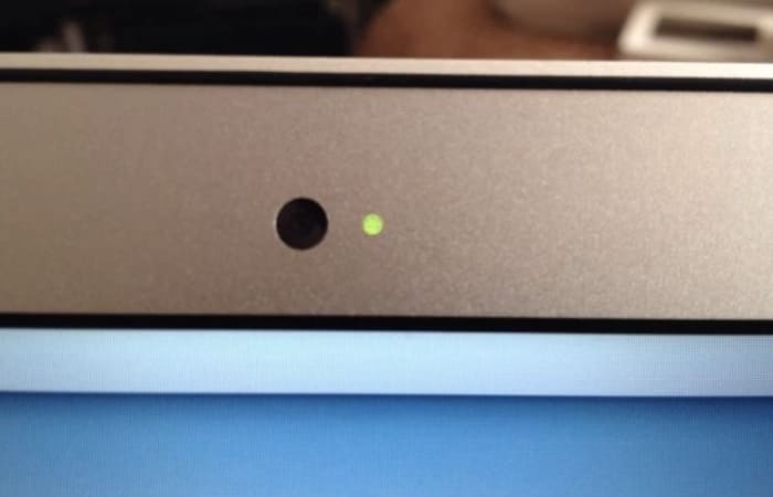 is your webcam indicator on?