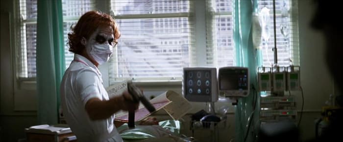 joker nurse hospital dark knight