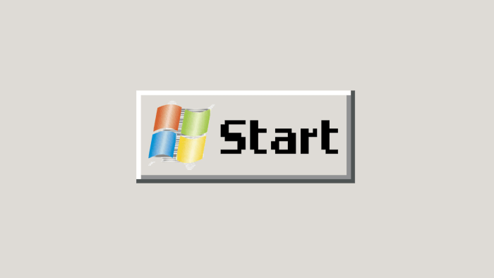 a retro Windows Start button