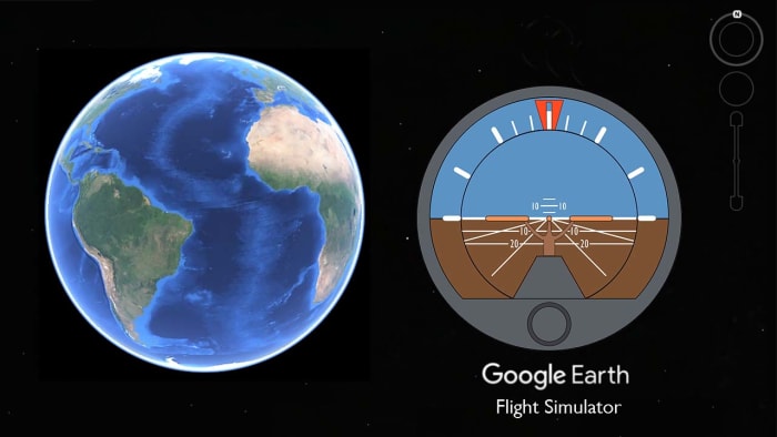How to control the Google Earth Flight Simulator