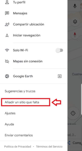 Añadir sitio en Google Maps