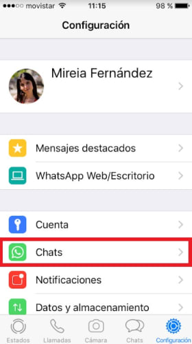 Cómo cambiar el fondo de WhatsApp