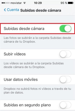 Dropbox: Cómo sincronizar automáticamente las fotos de tu móvil