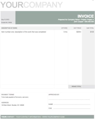 Plantilla Professional Invoice