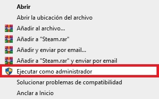 Ejecutar Steam como administrador