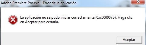 Solución al error de Windows "La aplicación no se pudo iniciar correctamente (0xc000007b)"