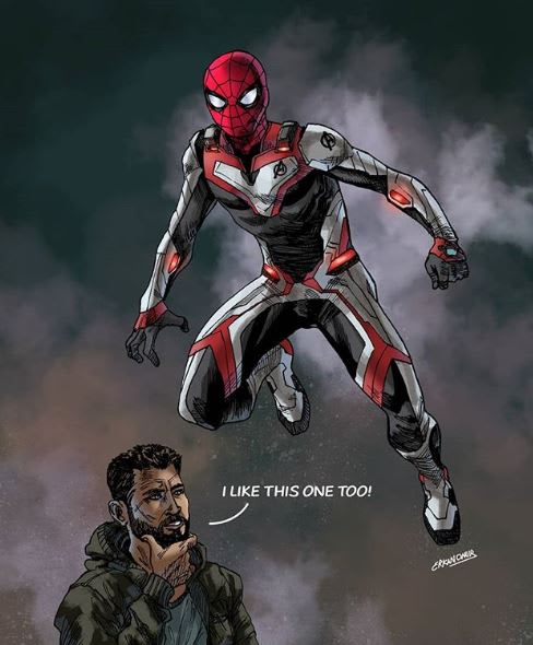 Los Vengadores Endgame: Así se vería Spider-Man con el nuevo Traje Cuántico  - Softonic