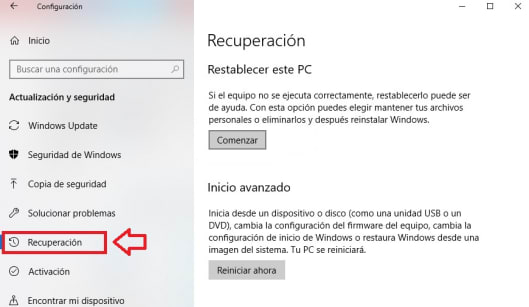 Cómo quitar actualizaciones en Windows 10