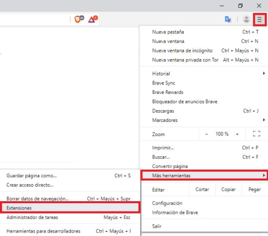 Cómo desactivar las extensiones en Chrome, Firefox, Edge y Brave