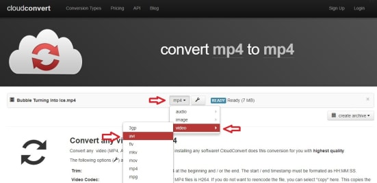 Cómo convertir un archivo MP4 a AVI