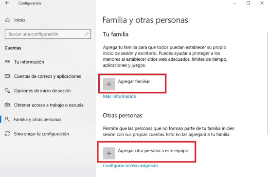 Cómo crear una cuenta de usuario: Windows 10