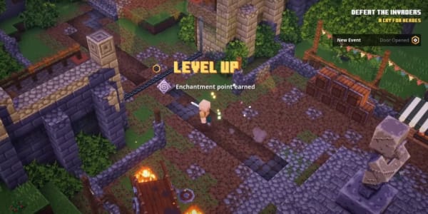 Subir de nivel en Minecraft Dungeons