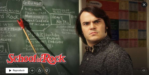 School of Rock en Netflix
