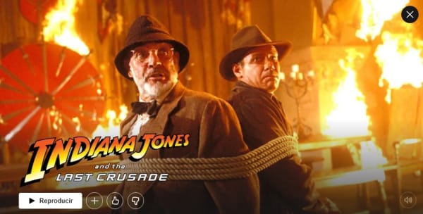 Indiana Jones y la Última Cruzada en Netflix