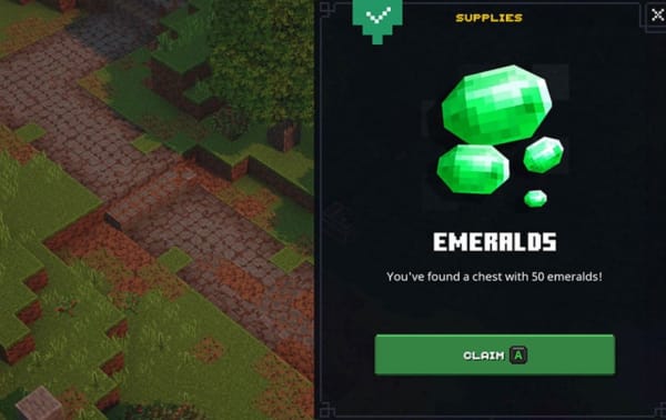 Esmeraldas en Minecraft Dungeons