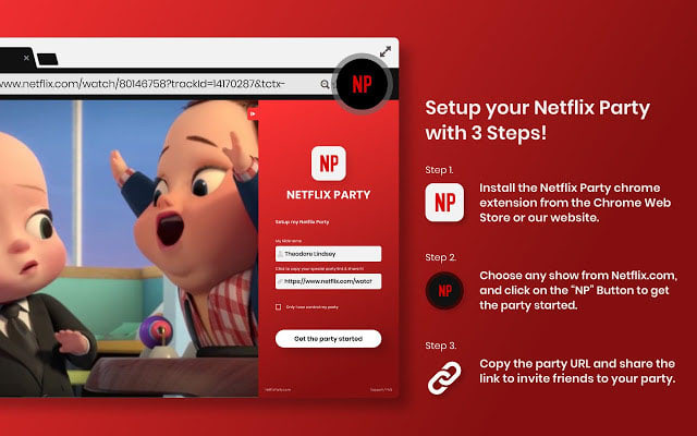 Netflix Party watch netflix together