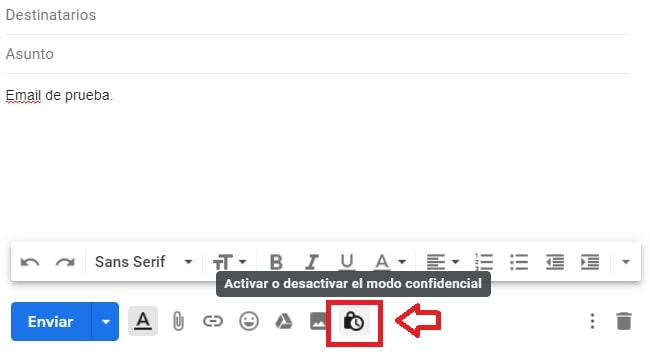 Cómo activar el modo confidencial en Gmail