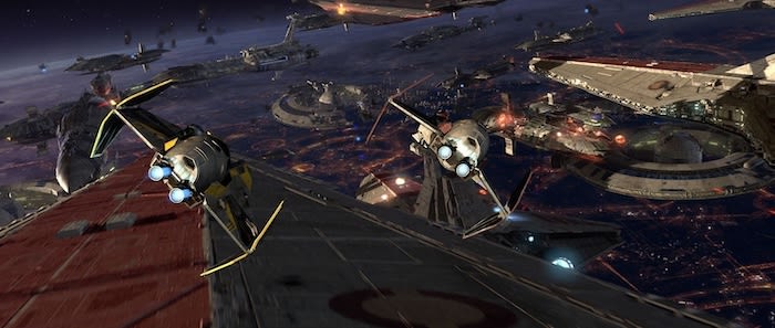 star wars revenge of the sith space battle