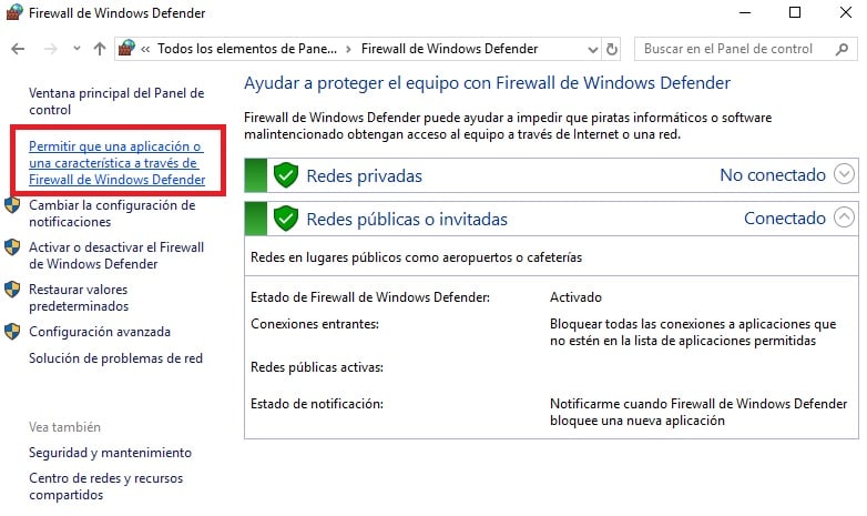 Qué es y cómo funciona el firewall de Windows 10