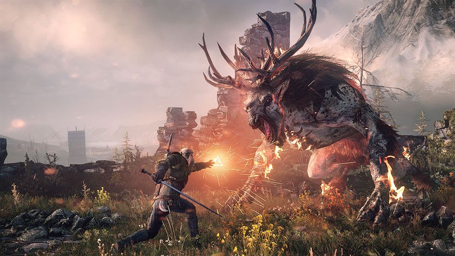 The Witcher 3 combate