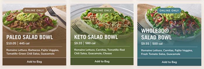 Chipotle Salads