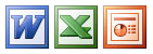 Ikonki Office 2003 - Word Excel Power Point 
