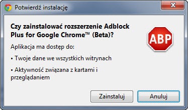 AdBlock Plus na Chrome